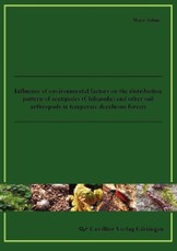 Influence of environmental factors on the distribution pattern of centipedes (Chilopoda) and other soil arthropods in temperate deciduous forests