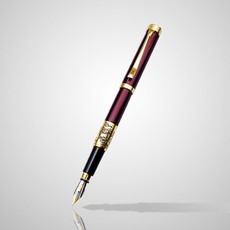 Parkeris dėžutėje REGAL bordo su aukso spalvos detalėmis