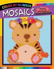 Animals Mosaics Pixel Coloring Books