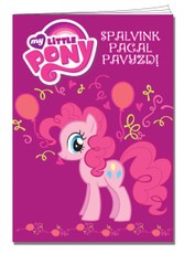 Mažieji Poniai. Spalvink pagal pavyzdį