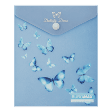 Aplankas-vokelis su spaustuku A6 ARABESKI su drugeliais