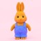 IWAKO trintukas-dėlionė „Rabbit Blue“