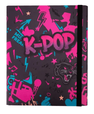 Aplankas su gumele K-POP, kartoninis, A4, 3 cm