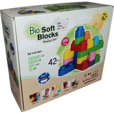 Minkštų blokelių rinkinys, 42 kaladėlės