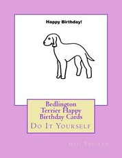Bedlington Terrier Happy Birthday Cards