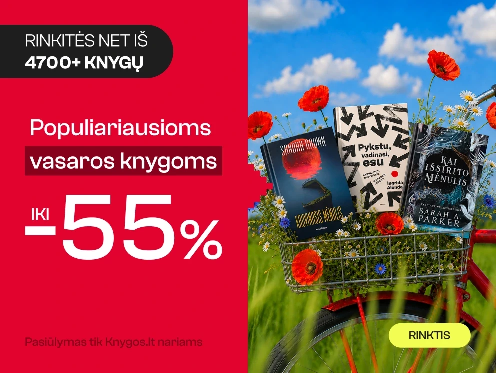 Populiariausioms vasaros knygoms iki -55%!