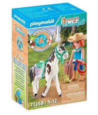 PLAYMOBIL WORLD OF HORSES: Žirgo maitinimo rinkinys su Ellie ir Sawdust