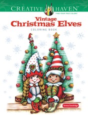 Creative Haven Vintage Elves Coloring Book
