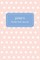 Jana's Pocket Posh Journal, Polka Dot