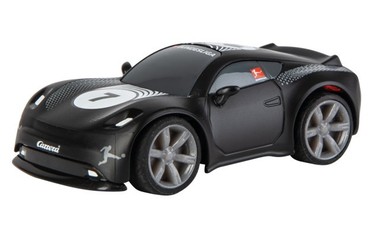 RC automobiliukas Bundesliga mini RC 1:43 juodas