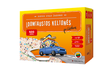 Didysis stalo žaidimas „Įdomiausios kelionės po Lietuvą“