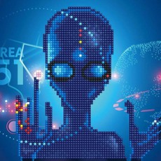 Deimantinė mozaika ALIEN 20,3x20,3