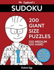 Mr. Egghead's Sudoku 200 Giant Size Puzzles, 100 Medium and 100 Hard