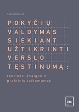 Pokyčių valdymas siekiant užtikrinti verslo tęstinumą: teorinės įžvalgos ir praktinis taikomumas