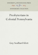 Presbyterians in Colonial Pennsylvania