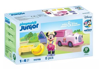 Rinkinio su figūrėlėmis JUNIOR & Disney Pelėdžiukas Miki ir vaisių rūšiuoklė.