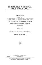 The annual report of the Financial Stability Oversight Council