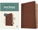 NLT Super Giant Print Bible, Filament-Enabled Edition (Red Letter, Genuine Leather, Brown, Indexed)