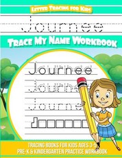 Journee Letter Tracing for Kids Trace My Name Workbook