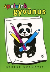 Spalvink gyvūnus. Spręsk užduotis