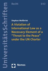 A Violation of International Law as a Necessary Element of a 'Threat to the Peace' Under the Un Charter