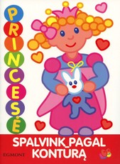 Princesė: spalvink pagal kontūrą