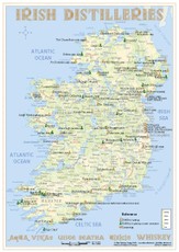 Whiskey Distilleries Ireland - Tasting Map