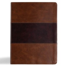 KJV Study Bible, Large Print Edition, Saddle Brown Leathertouch