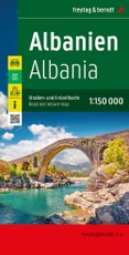 Albanien, Straßen- und Freizeitkarte 1:150.000, freytag & berndt