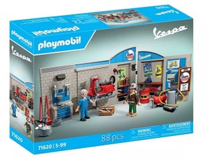 Vespa figūrėlių rinkinys 71620 60-ųjų Vespa garažas