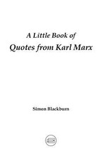 A Little Book of Quotes from Karl Marx