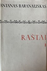 Raštai, I tomas. Antanas Baranauskas