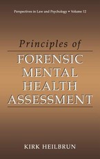 Principles of Forensic Mental Health Assessment