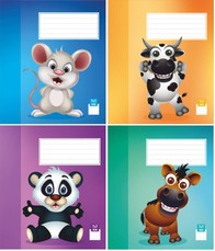 Sąsiuvinis 1 klasei, 12 lapų, 100 gsm, langeliais