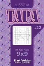 Sudoku Tapa - 200 Master Puzzles 9x9 (Volume 22)