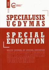 Specialusis ugdymas. Special Education