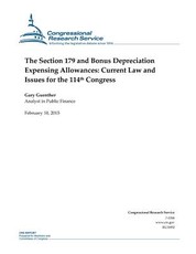 The Section 179 and Bonus Depreciation Expensing Allowances