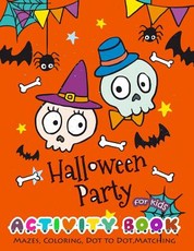 Halloween Party Activity Book for Kids