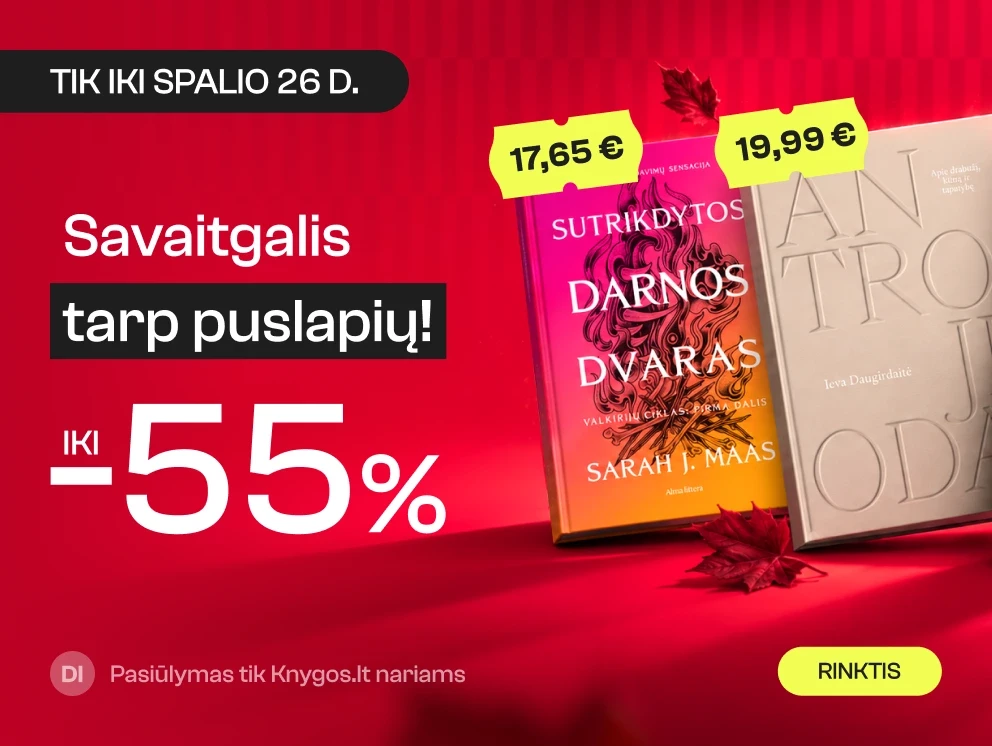 Savaitgalis tarp puslapių, iki -55% knygoms