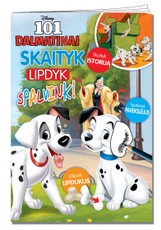 101 dalmatinas. Skaityk, lipdyk, spalvink!