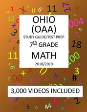 7th Grade OHIO OAA, 2019 MATH, Test Prep