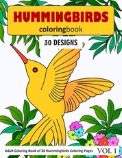 Hummingbirds Coloring Book