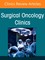 Sarcoma, an Issue of Surgical Oncology Clinics of North America