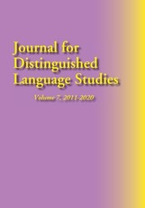 Journal for Distinguished Language Studies, Vol. 7, 2011-2020