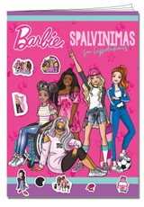 Barbie. Spalvinimas su lipdukais
