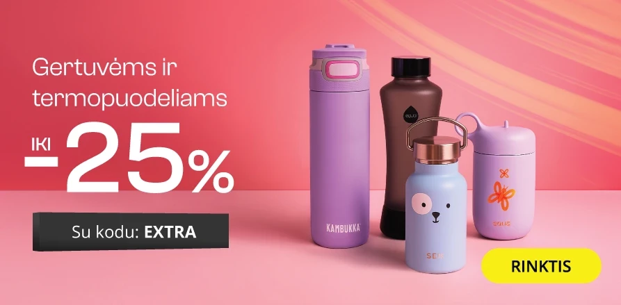 Gertuvėms ir termopuodeliams - extra nuolaidos iki -30%
