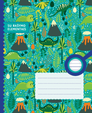 Sąsiuvinis TAIP, 1 kl., 16 l., linijomis, su rašymo elementais