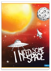 Sąsiuvinis(platus) A5 24lap 80g lang SPACE