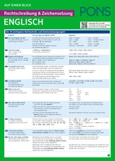 PONS Rechtschreibung und Zeichensetzung auf einen Blick Englisch