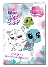 Mažieji gyvūnėliai. Spalvink su vandeniu